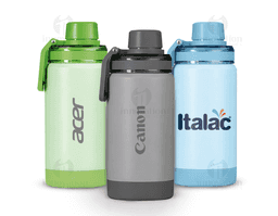 Garrafa Térmica em inox 304, pintura eletrostática e capacidade para até 400ml. Possui estrutura em parede dupla e vedação a vácuo para oferecer a conservação da temperatura de líquidos por mais tempo. Dispõe ainda de tampa rosqueável em plástico, com protetor rosqueável para o bocal e alça para transporte. Acompanha base antiderrapante removível.