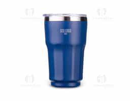 Copo térmico com capacidade máxima de 300ml. Possui estrutura de parede dupla com interior em inox 304 e exterior em inox 201 e pintura eletrostática. Conta com tampa de pressão em plástico com protetor deslizante para o bocal e anel de vedação emborrachado.
