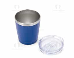 Copo térmico com capacidade de 200 ml, produzido em inox e indicado para conservação da temperatura de bebidas. Possui parte interna térmica, tampa com bocal, trava de segurança e vedação em silicone, auxiliando na prevenção de vazamentos e oferecendo praticidade para o uso diário.