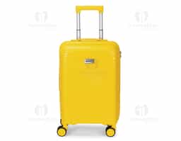 Mala de viagem em plástico resistente, fechamento em zíper e capacidade para até 30 litros. Possui dimensões compatíveis com o padrão da ANAC, compartimento interno com fechamento em zíper e bolso superior em tela de malha, além de cinta compressora no lado oposto para organização de objetos. Conta ainda com alça de mão, quatro rodinhas com giro em 360 graus, puxador com ajuste de nível e alça plástica, além de cadeado numérico TSA. Acompanha placa em metal para personalização.