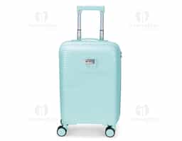 Mala de viagem em plástico resistente, fechamento em zíper e capacidade para até 30 litros. Possui dimensões compatíveis com o padrão da ANAC, compartimento interno com fechamento em zíper e bolso superior em tela de malha, além de cinta compressora no lado oposto para organização de objetos. Conta ainda com alça de mão, quatro rodinhas com giro em 360 graus, puxador com ajuste de nível e alça plástica, além de cadeado numérico TSA. Acompanha placa em metal para personalização.