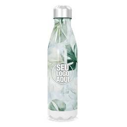 Squeeze de metal 750 ml com acabamento fosco.