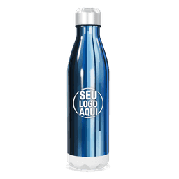 Squeeze de metal 750 ml com acabamento fosco.