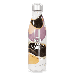 Squeeze de metal 750 ml com acabamento fosco.