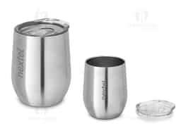 Copo de viagem aço inox  com corpo duplo capacidade 400 ml