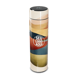 Garrafa térmica em aço inox com parede dupla 450ml com infusor,
Display LED com termômetro digital na tampa para indicar a temperatura do líquido,
Conserva líquido quente por até 5 horas e líquido frio até 7 horas