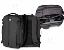 Mochila e Pasta para notebook em tecido poliéster Compartimento para notebook.
Tamanho total do Notebook - 17
