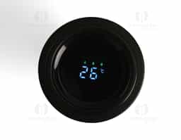 Caneca Térmica inox 500ml com infusor, e display LED com termômetro digital na tampa para indicar a temperatura do líquido.