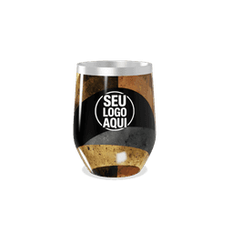 Copo térmico 320ml de parede dupla em inox livre de BPA, contém tampa com bocal.