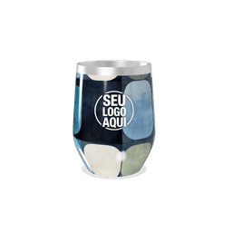 Copo térmico 320ml de parede dupla em inox livre de BPA, contém tampa com bocal.