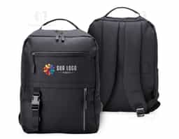 Mochila de nylon 23 Litros com 3 compartimentos, sendo o principal com bolso para notebook 15,6. Com divisórias internas para acessórios, a mochila possui bolso lateral, suporte externo USB e alça para encaixe em malas e viagens.41x30x19