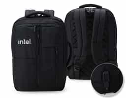 Mochila confeccionada em Nylon, 21 litros, com 4 compartimentos, sendo o principal com bolso para notebook de 15.6 polegadas. Possui dois bolsos externos, bolsos e divisórias internas para acessórios. A mochila possui suporte externo USB, alça com bolso integrado para cartões, alça para engate em malas de viagem e duas alças de mão, sendo uma delas para o transporte da mochila no formato pasta.
