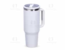 Caneca térmica com capacidade de 1,2 litros em inox 304 com parede dupla. Possui tampa acrílica rosqueável e bico flexível integrado para uso com o canudo. Conta com um prático pegador de plástico e acompanha canudo.