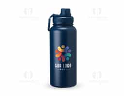 Garrafa térmica inox com capacidade máxima de até 1 litro. A pintura eletrostática garante uma cor mais duradora, dando mais qualidade ao acabamento. Sua parede dupla e isolamento a vácuo mantém o líquido conservado por mais tempo, além de evitar vazamentos. A garrafa conta com uma tampa rosqueável e uma alça retangular.