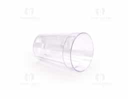 Copo em plástico PS Cristal transparente, com capacidade de 190 ml. Seu design prático o torna ideal para diversas ocasiões, como café, água, suco, refrigerante ou bebidas em momentos de lazer, sendo uma opção versátil para uso doméstico ou profissional.