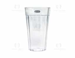 Copo em plástico PS cristal transparente, com capacidade de 450?ml. Ideal para servir drinques, coquetéis, sucos ou refrigerantes em diversas ocasiões, como reuniões com amigos, família ou clientes, oferecendo praticidade e versatilidade no uso.
