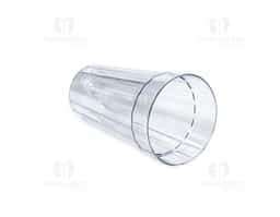 Copo em plástico PS cristal transparente, com capacidade de 450?ml. Ideal para servir drinques, coquetéis, sucos ou refrigerantes em diversas ocasiões, como reuniões com amigos, família ou clientes, oferecendo praticidade e versatilidade no uso.