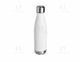 Garrafa térmica em inox com tampa rosqueável, pintura em spray e capacidade para até 500ml. Possui estrutura de parede dupla e vedação a vácuo, o que permite conservar a temperatura de líquidos por mais tempo.

Observação: As garrafas nos tons de azul apresentam acabamento acetinado, enquanto as demais cores possuem um acabamento mais opaco.