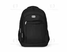 Mochila confeccionada em poliéster 900D impermeável, com fechamento em zíper e capacidade para até 32 litros. Possui compartimento interno com divisória para notebooks de até 17,3 polegadas. Conta ainda com três compartimentos frontais em tamanhos diferentes e dois bolsos laterais em malha com elástico, além de revestimento em tecido respirável na parte posterior, nas alças para as costas e na alça de mão.