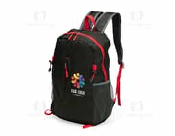 Mochila dobrável confeccionada em poliéster impermeável e detalhes em plástico, com fechamento em zíper e capacidade máxima de 16 litros. Possui compartimento interno com divisória para notebooks de até 15,6 polegadas. Conta com bolso frontal com zíper, dois bolsos laterais em tela com elástico, alça superior em nylon e duas alças traseiras com tecido telado interno. Acompanha saco em nylon com regulagem, que facilita o transporte quando dobrada.