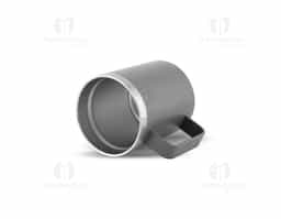 Caneca térmica de 400 ml produzida em inox reciclado, com parede dupla em aço inox 304 interno e 201 externo, proporcionando excelente conservação térmica. Possui acabamento em pintura a pó e tampa em bambu, que agrega um toque natural e sustentável. Um brinde corporativo moderno, ecológico e sofisticado, ideal para valorizar a marca no dia a dia.