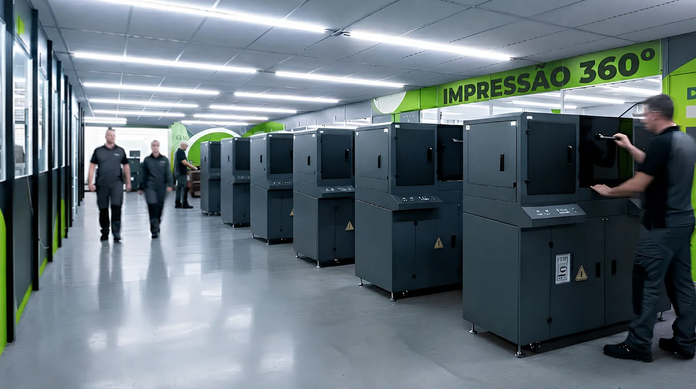 Parque de impressão UV 360° da Innovation